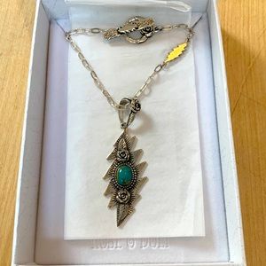 Grateful Dead Lazy Lightening Bolt Pendant and Chain
